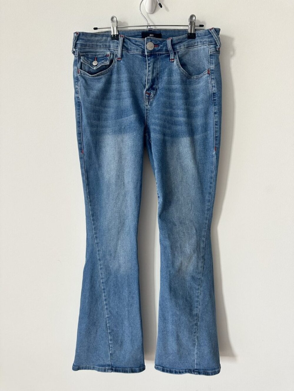 True Religion Joey Light Wash Flare Jeans, Size 29 - Picture 1 of 4